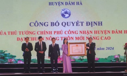 Quảng Ninh là tỉnh được Chính phủ công nhận hoàn thành xây dựng nông thôn mới